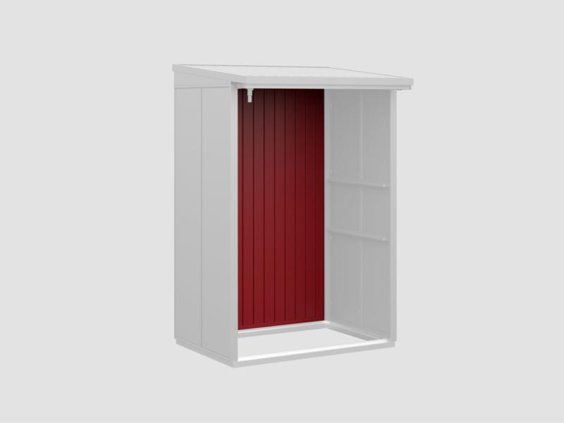 Rückwand EcoStar-Kaminholzregale Typ 1 rot