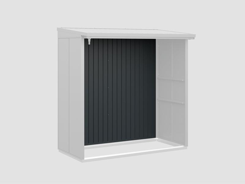 Rückwand EcoStar-Kaminholzregale Typ 2 anthrazit