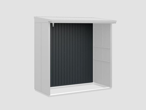 Rückwand EcoStar-Kaminholzregale Typ 2 anthrazit