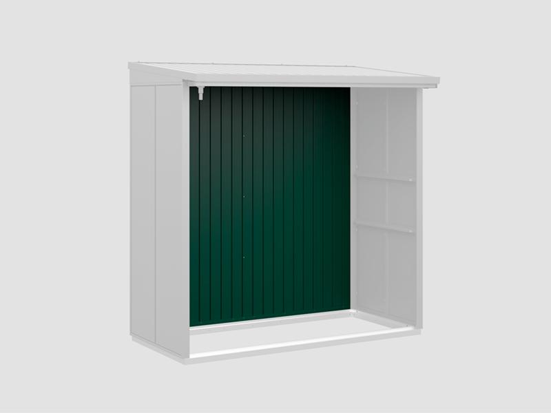 Rückwand EcoStar-Kaminholzregale Typ 2 grün