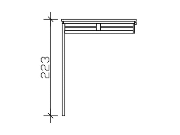 Seitlicher Anbau für Crosscube 2 schiefergrau