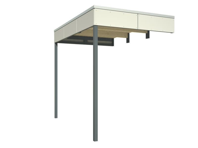 Seitlicher Anbau für Crosscube 3 und 4 telegrau