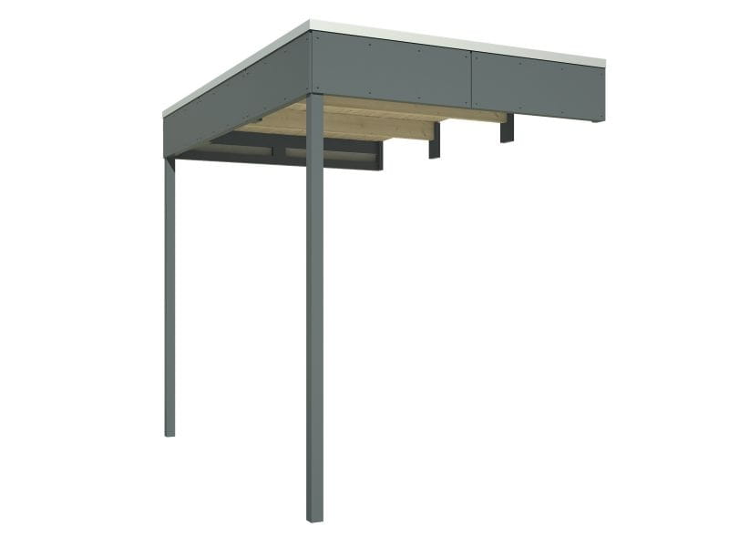 Seitlicher Anbau für Crosscube 3 und 4 schiefergrau