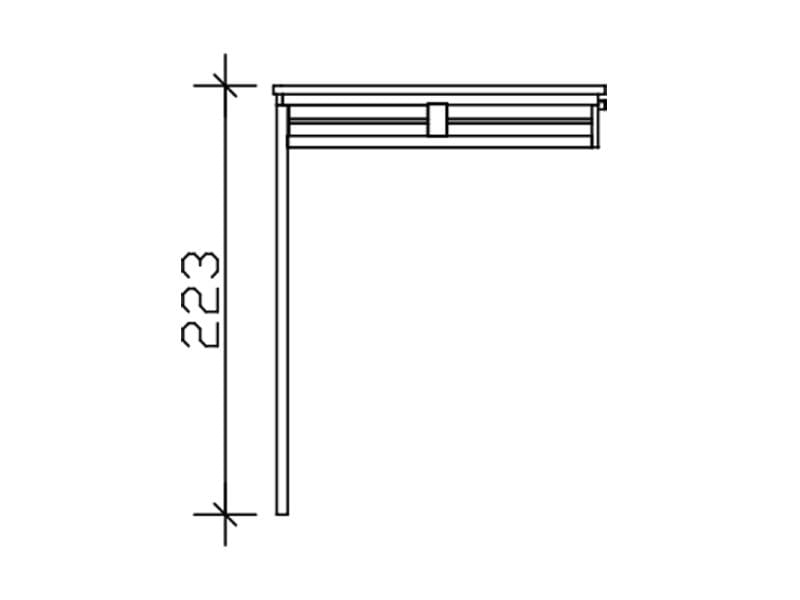Seitlicher Anbau für Crosscube 3 und 4 schiefergrau