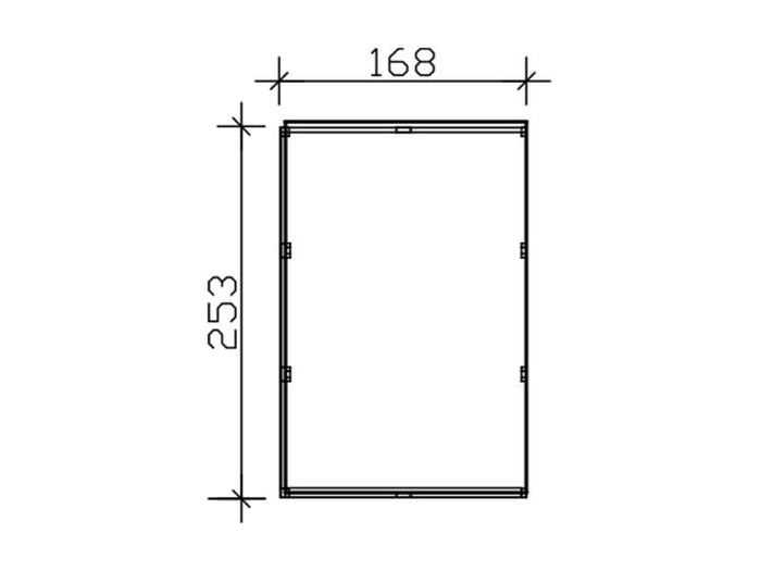 Seitlicher Anbau für Crosscube 3 und 4 schiefergrau