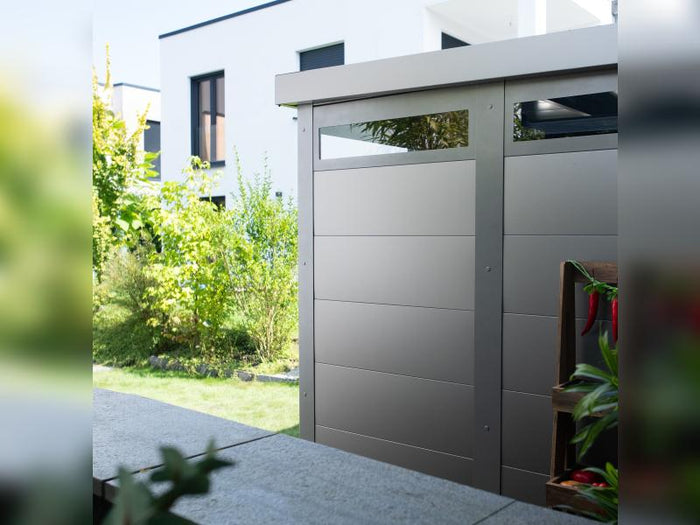 Shape Metallgerätehaus Typ 31, mit Oberlicht rundherum 1 x 2 m
