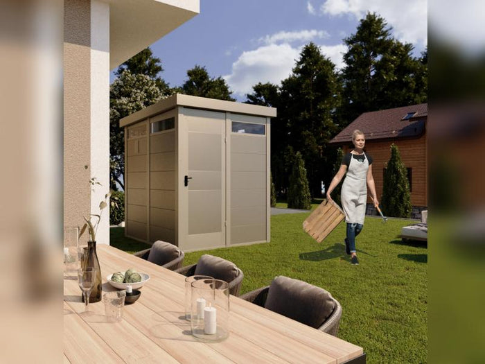 Shape Metallgerätehaus Typ 31, mit Oberlicht rundherum 1 x 2 m