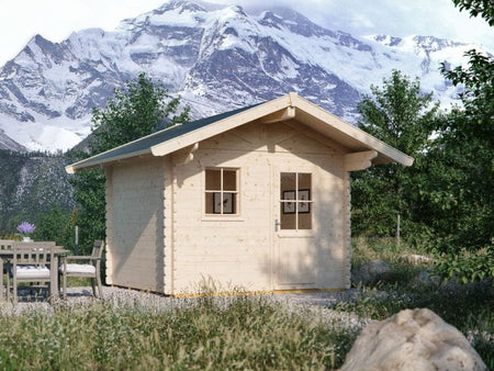 Skan Holz Blockbohlenhaus Arosa Größe 2, 300 x 300 cm