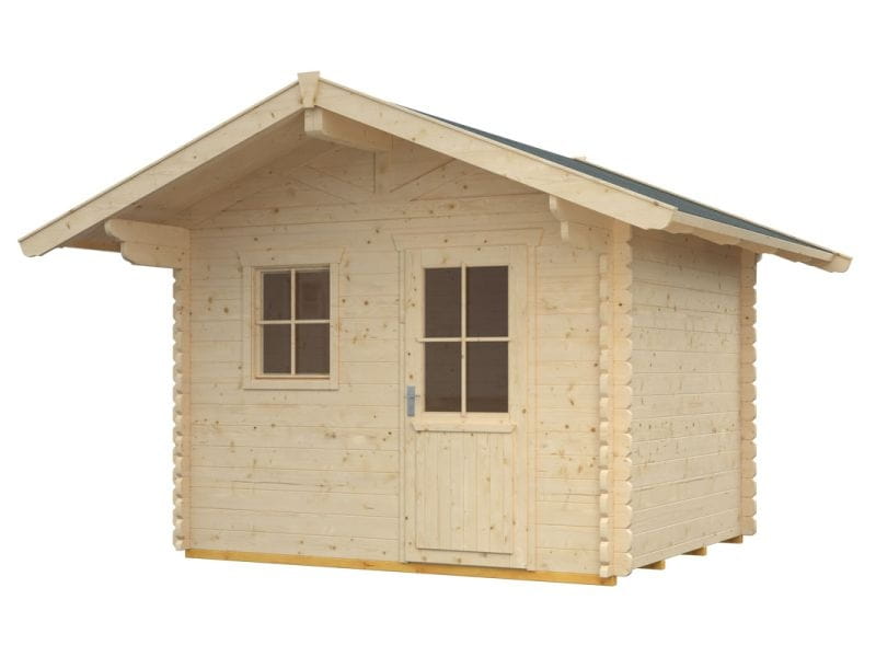 Skan Holz Blockbohlenhaus Arosa Größe 2, 300 x 300 cm