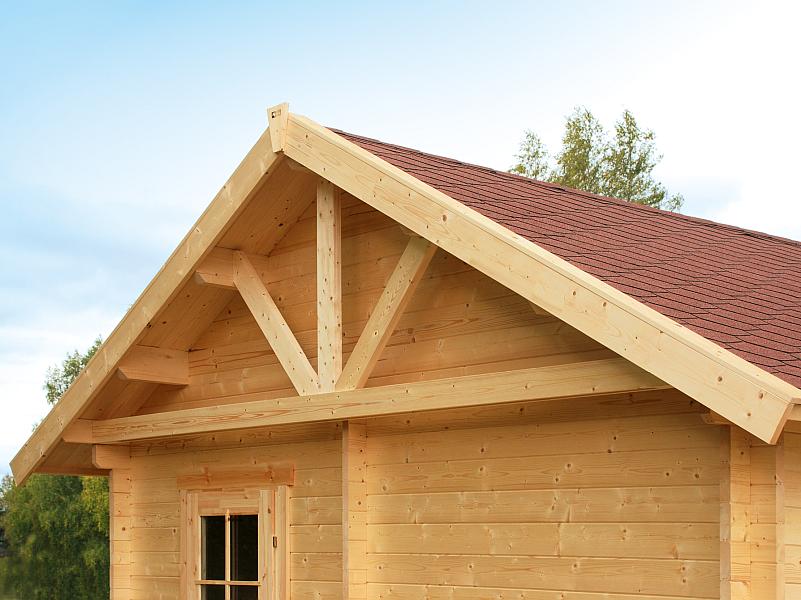 Skan Holz Blockbohlenhaus Bern 2 45plus, 560 x 420 cm