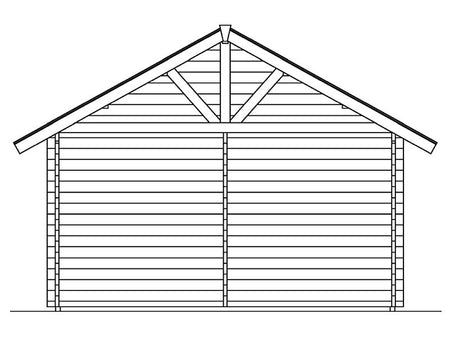 Skan Holz Blockbohlenhaus Bern 2 45plus, 560 x 420 cm