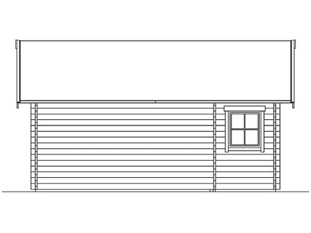 Skan Holz Blockbohlenhaus Bern 2 45plus, 560 x 420 cm