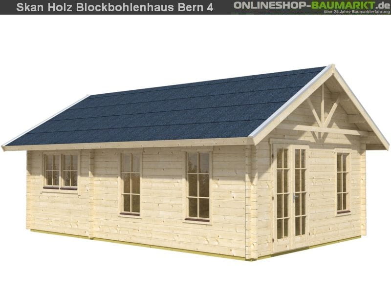 Skan Holz Blockbohlenhaus Bern 4 45plus, 660 x 420 cm