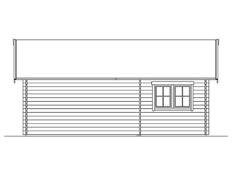 Skan Holz Blockbohlenhaus Bern 4 45plus, 660 x 420 cm