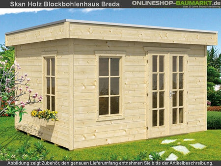 Skan Holz Blockbohlenhaus Breda, 380 x 300 cm
