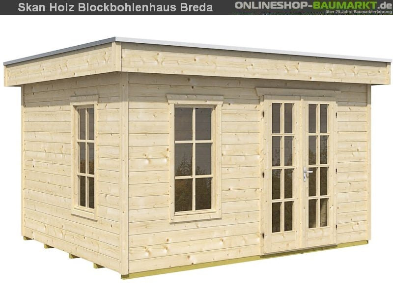 Skan Holz Blockbohlenhaus Breda, 380 x 300 cm