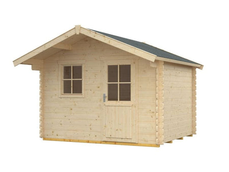 Skan Holz Blockbohlenhaus Como Größe 2, 300 x 250 cm