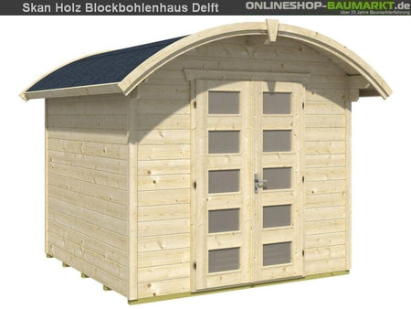 Skan Holz Blockbohlenhaus Delft, 250 x 250 cm