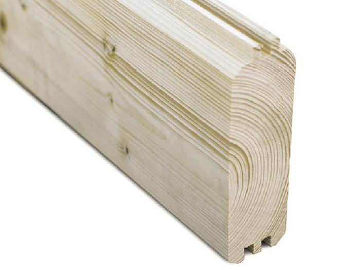 Skan Holz Blockbohlenhaus St. Moritz, Dach dämmbar für Dachziegel, 45plus, 600 x 500 cm