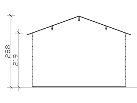 Skan Holz Blockbohlenhaus Tilburg in schiefergrau