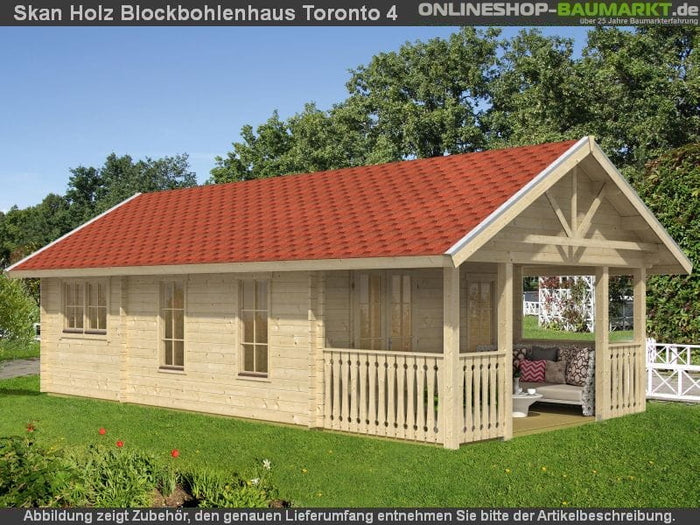Skan Holz Blockbohlenhaus Toronto 4 70plus, 660 x 420 cm
