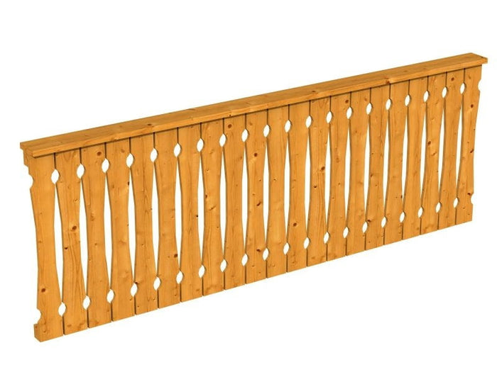 Skan Holz Brüstung in eiche hell für Pavillon 270 cm Balkonschalung