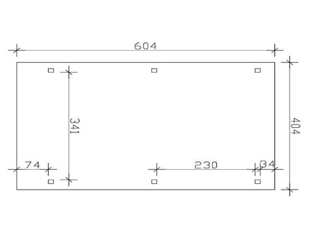 Skan Holz Carport Emsland Caravan 404 x 604 x 372 cm
