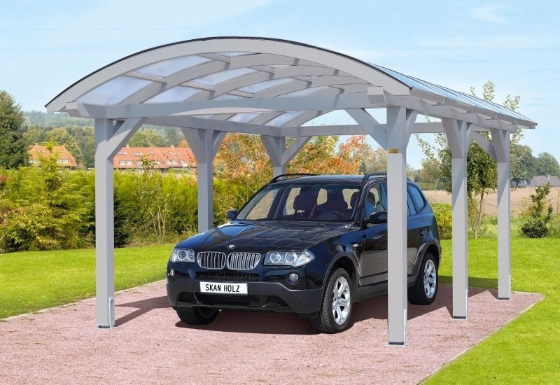 Skan Holz Carport Franken 376 x 969 cm Leimholz