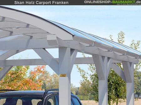 Skan Holz Carport Franken 376 x 969 cm Leimholz