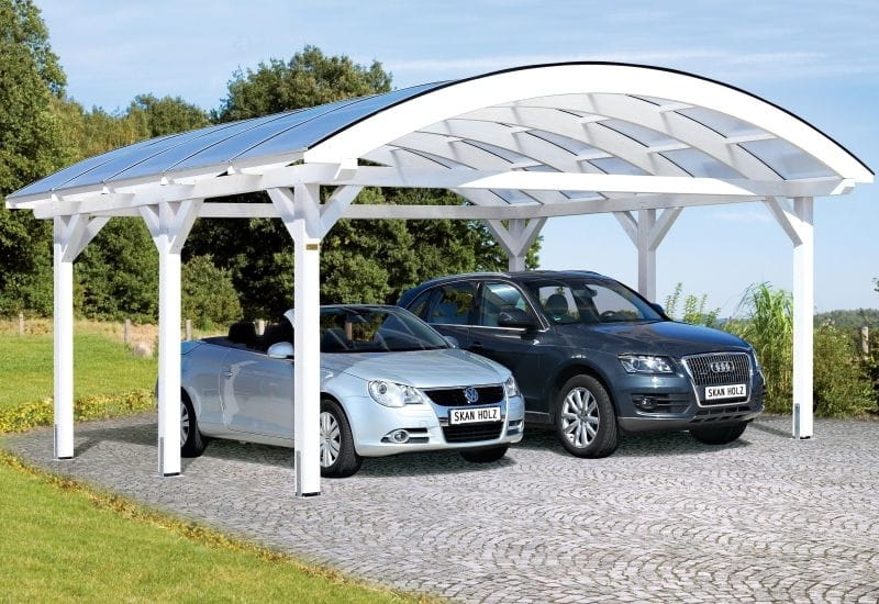 Skan Holz Carport Franken 635 x 755 cm Leimholz