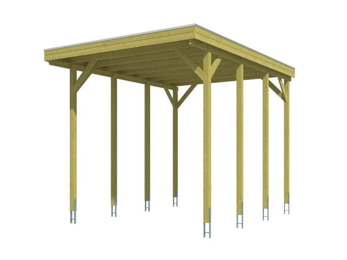 Skan Holz Carport Friesland Caravan 397 x 555 x 371 cm