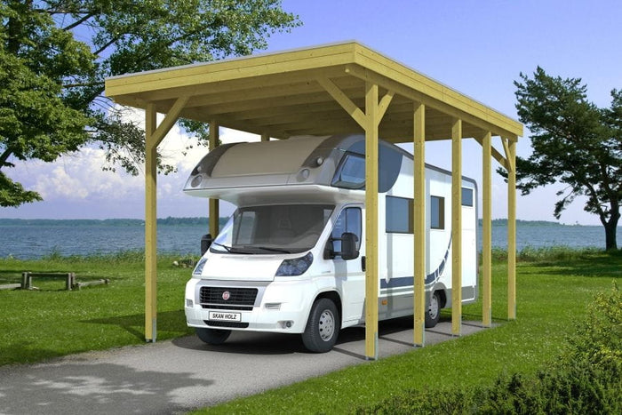 Skan Holz Carport Friesland Caravan 397 x 708 x 371 cm