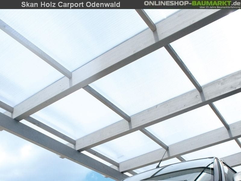 Skan Holz Carport Odenwald 640 x 648 cm Leimholz