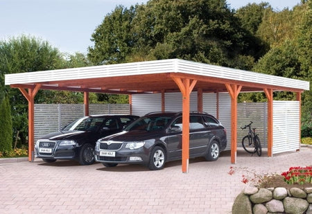 Skan Holz Carport Spessart 611 x 846 cm Leimholz