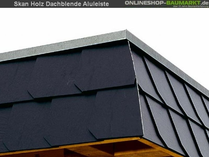 Skan Holz Carport Spreewald 396 x 741 cm mit schwarzer Blende