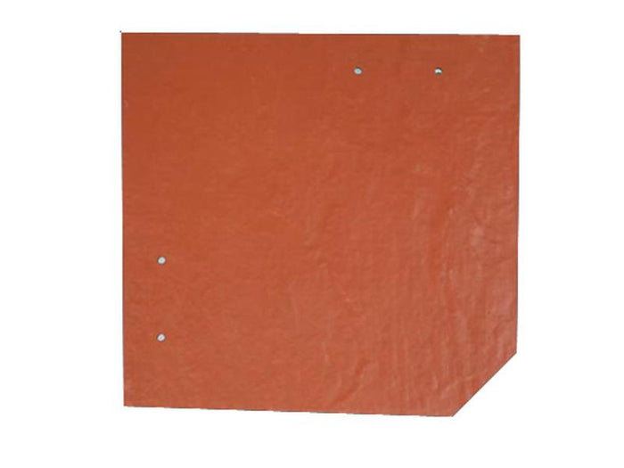 Skan Holz Carport Spreewald 585 x 589 cm mit roter Blende