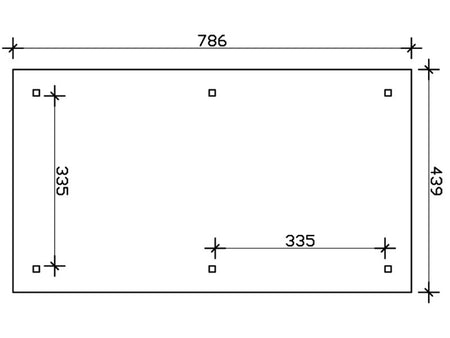 Skan Holz Carport Taunus 12 Gr. 2 natur