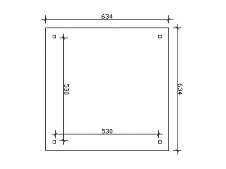 Skan Holz Carport Taunus 14 Gr. 3 natur