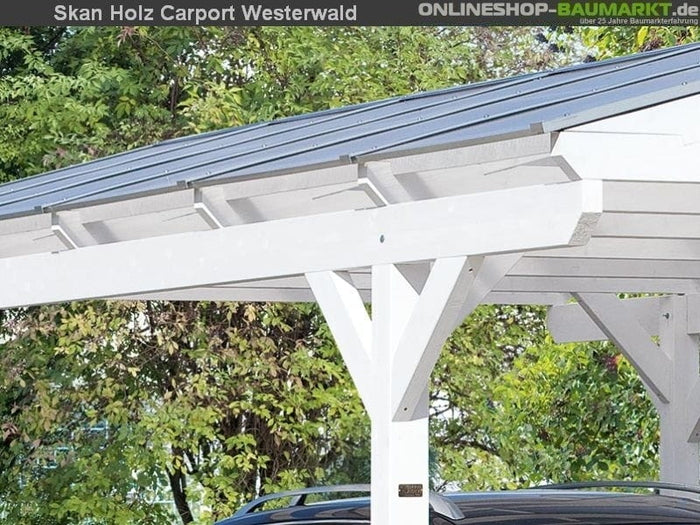 Skan Holz Carport Westerwald 570 x 648 cm Leimholz