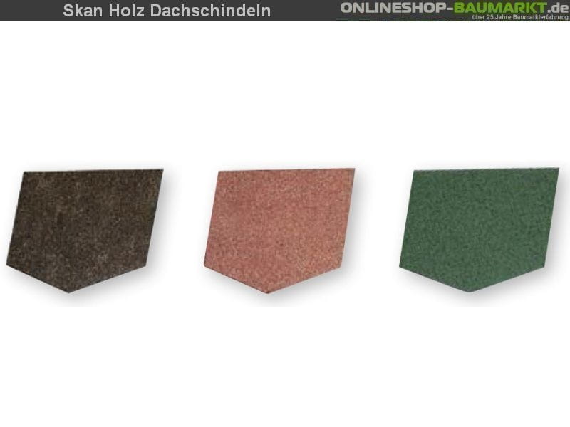Skan Holz Dachschindeln rot 24 Pakete