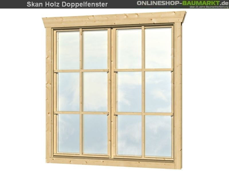 Skan Holz Doppelfenster hoch 28 mm