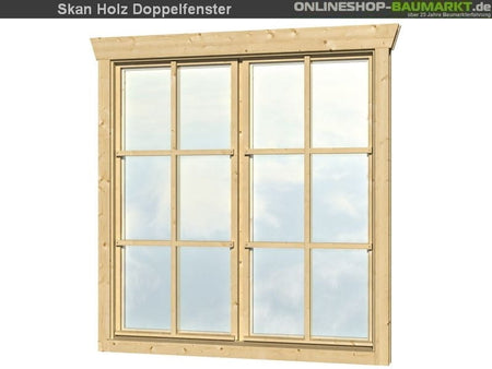 Skan Holz Doppelfenster hoch 28 mm