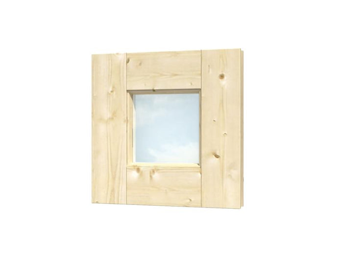 Skan Holz Einzelfenster quadratisch feststehend