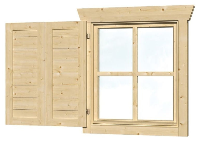 Skan Holz Fensterläden Einzelfenster einseitig