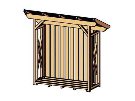 Skan Holz Freistehender Holzunterstand Lars 1