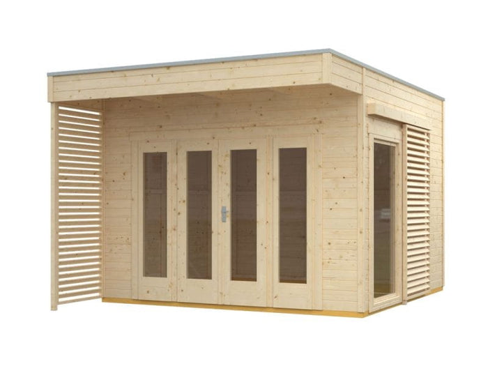 Skan Holz Gartenhaus Tokio 2 einschalig natur