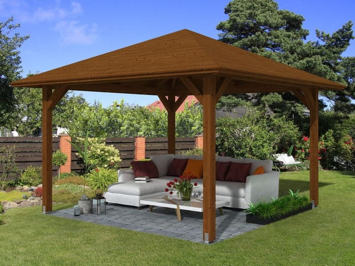 Skan Holz Pavillon Cannes Größe 2 in nussbaum
