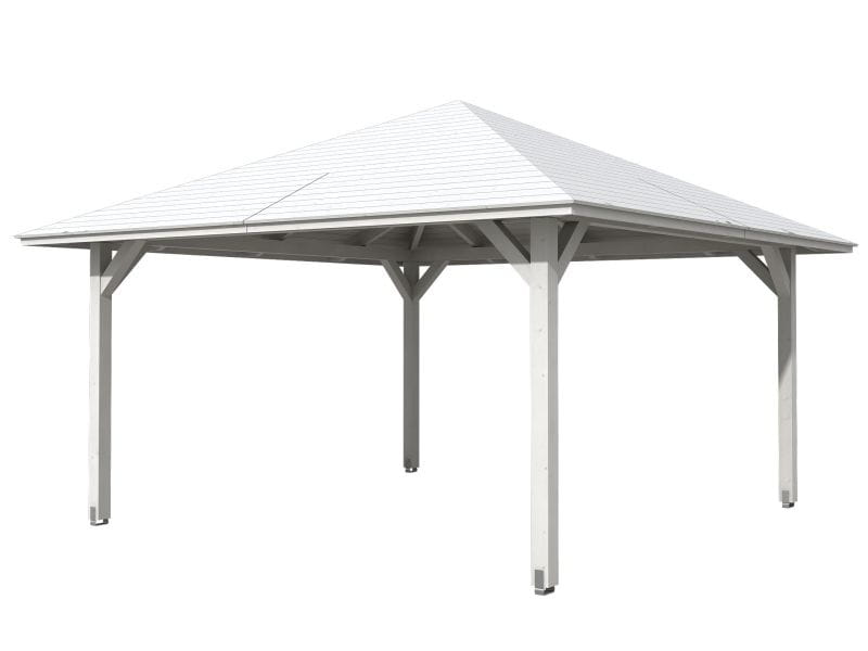 Skan Holz Pavillon Cannes Größe 3 in weiß
