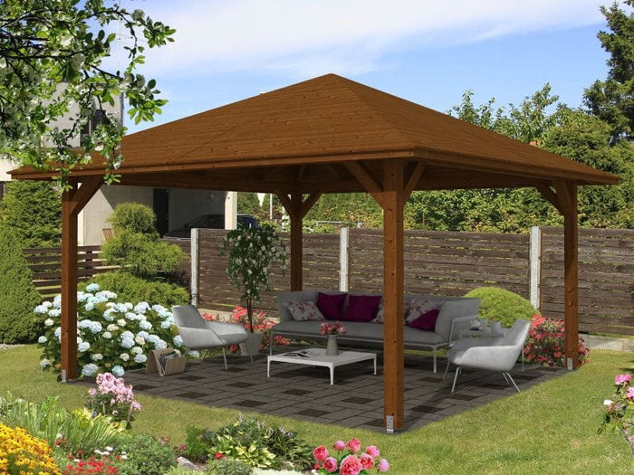 Skan Holz Pavillon Cannes Größe 3 in nussbaum