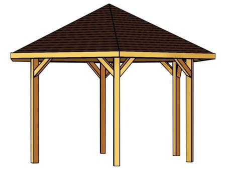 Skan Holz Pavillon Nancy Größe 3 in weiß